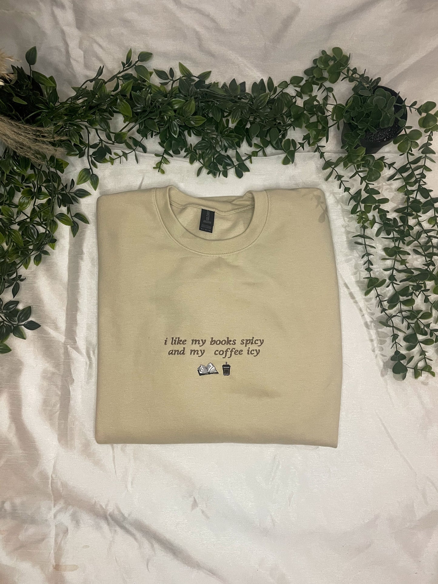 Books spicy coffee icey sweatshirt