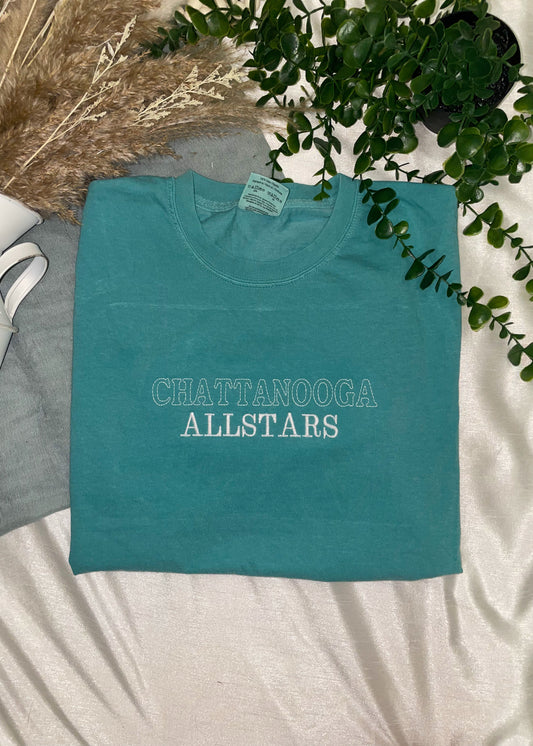Chattanooga Allstars Tee- Seafoam
