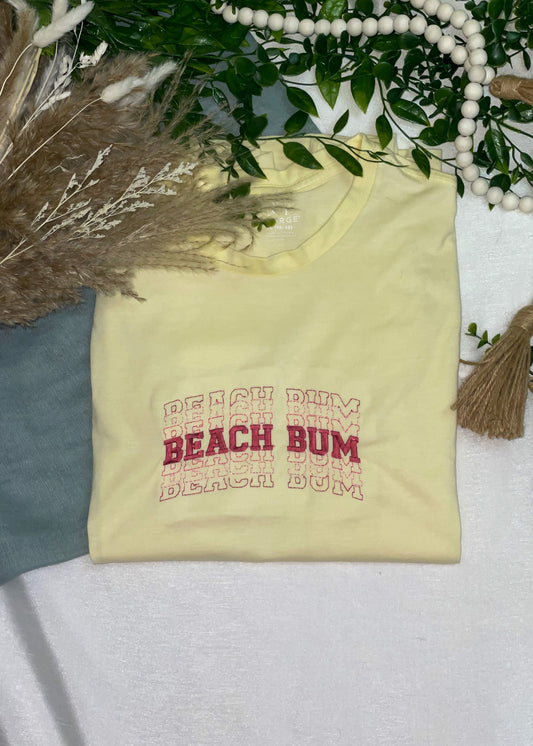 Beach Bum Tee - Yellow